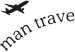 Wall Poster Traveler - black airplane and English text on a solid background 114635 additionalThumb 9