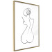 Poster Female Shapes - minimalist black and white line art with a woman 115235 additionalThumb 8
