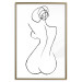 Poster Female Shapes - minimalist black and white line art with a woman 115235 additionalThumb 20