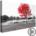 Canvas Print Autumn Tone (1-part) - Gray Photo of Red Tree 117135 additionalThumb 6