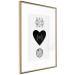 Wall Poster Two Hearts and a Trunk - simple black and white composition in original pattern 117335 additionalThumb 8