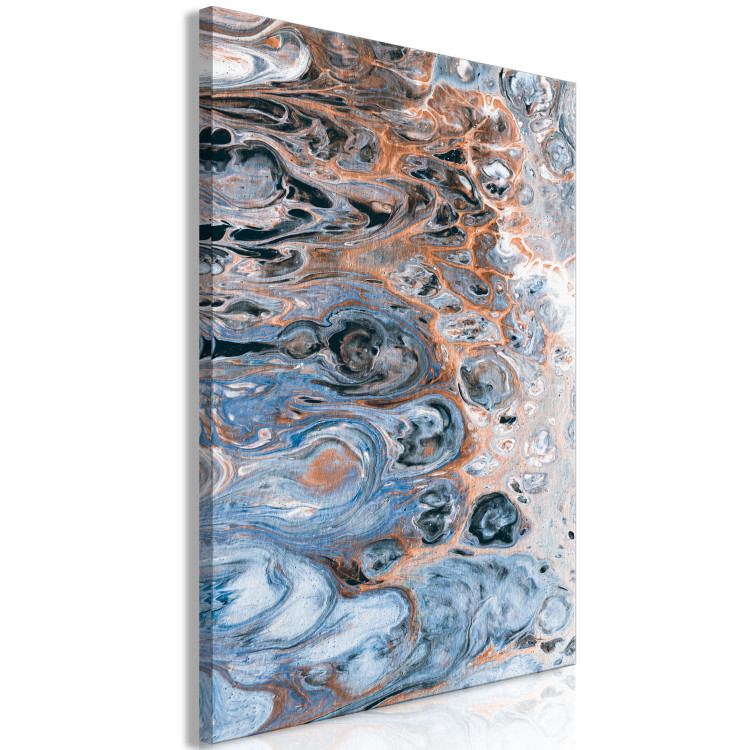 Canvas Abstract beach - artistic waves joining the sand 117735 additionalImage 2