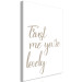 Canvas Art Print Trust me you're lovely - a sign in English on a white background 117835 additionalThumb 2