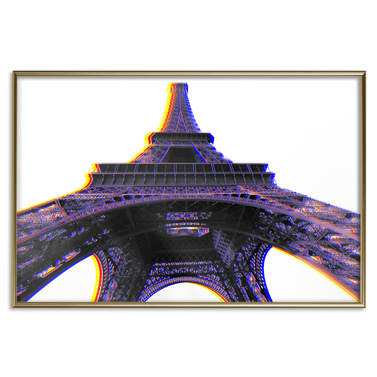 Wall Poster Architectural Hypnosis - purple Eiffel Tower from a frog's perspective 117935 additionalImage 27