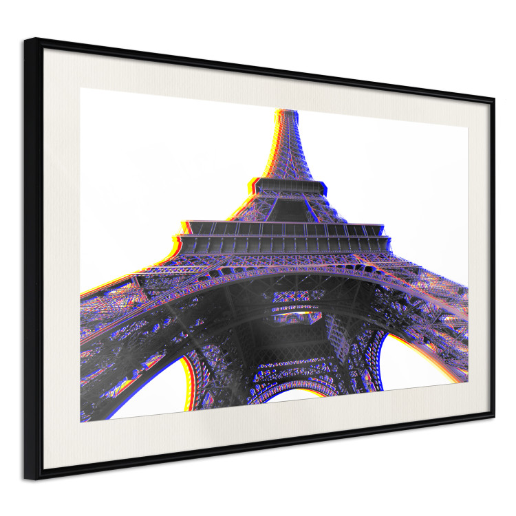 Wall Poster Architectural Hypnosis - purple Eiffel Tower from a frog's perspective 117935 additionalImage 3