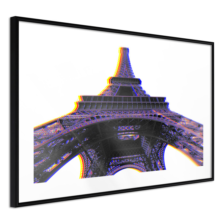 Wall Poster Architectural Hypnosis - purple Eiffel Tower from a frog's perspective 117935 additionalImage 13