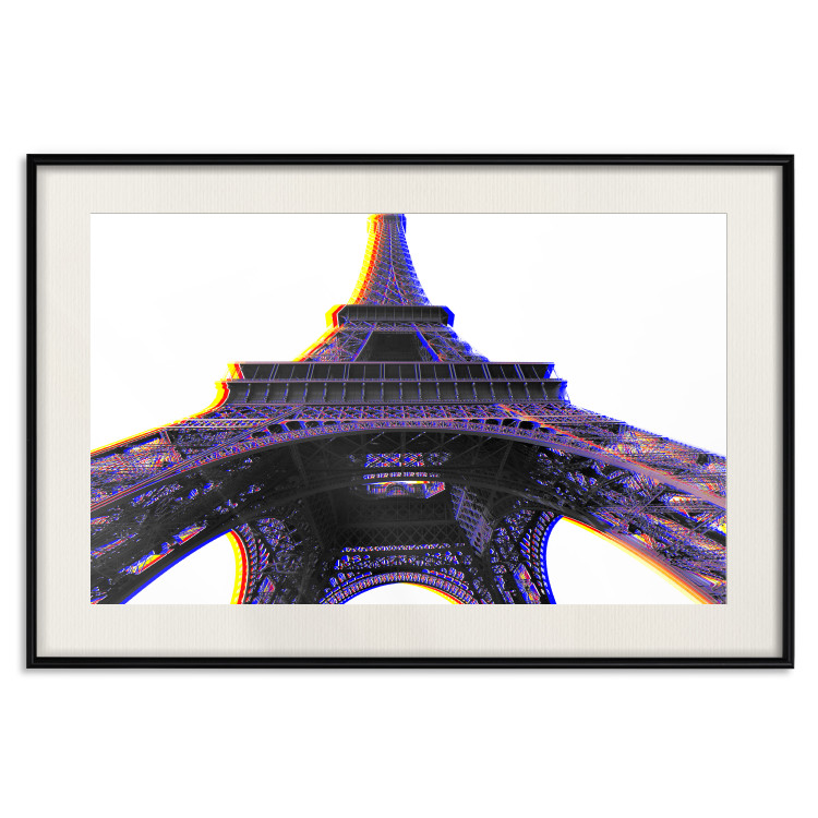 Wall Poster Architectural Hypnosis - purple Eiffel Tower from a frog's perspective 117935 additionalImage 19