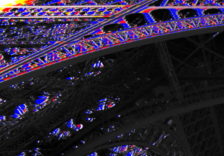 Wall Poster Architectural Hypnosis - purple Eiffel Tower from a frog's perspective 117935 additionalImage 11