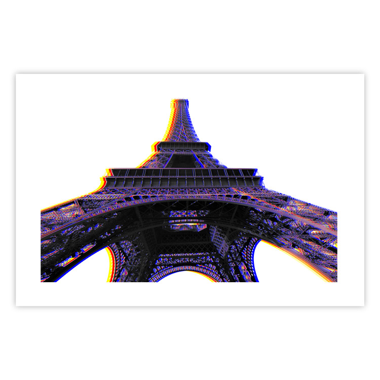 Wall Poster Architectural Hypnosis - purple Eiffel Tower from a frog's perspective 117935 additionalImage 19