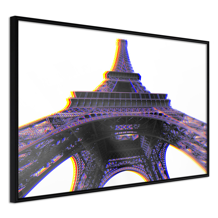 Wall Poster Architectural Hypnosis - purple Eiffel Tower from a frog's perspective 117935 additionalImage 12