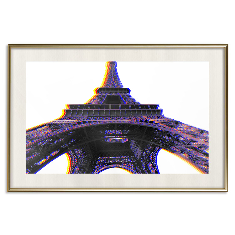 Wall Poster Architectural Hypnosis - purple Eiffel Tower from a frog's perspective 117935 additionalImage 20