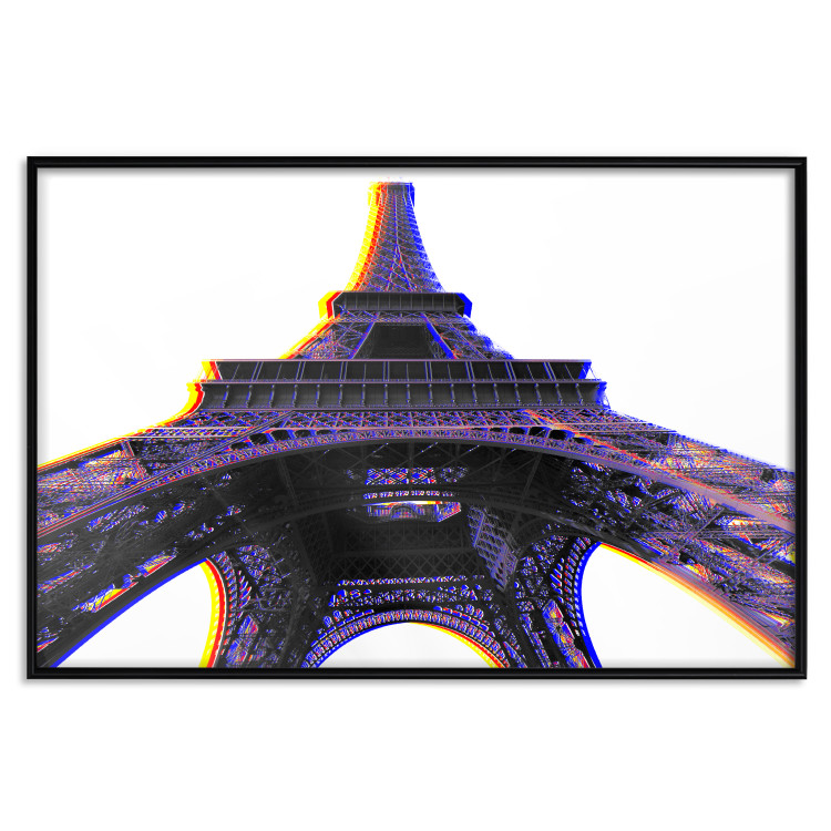 Wall Poster Architectural Hypnosis - purple Eiffel Tower from a frog's perspective 117935 additionalImage 25