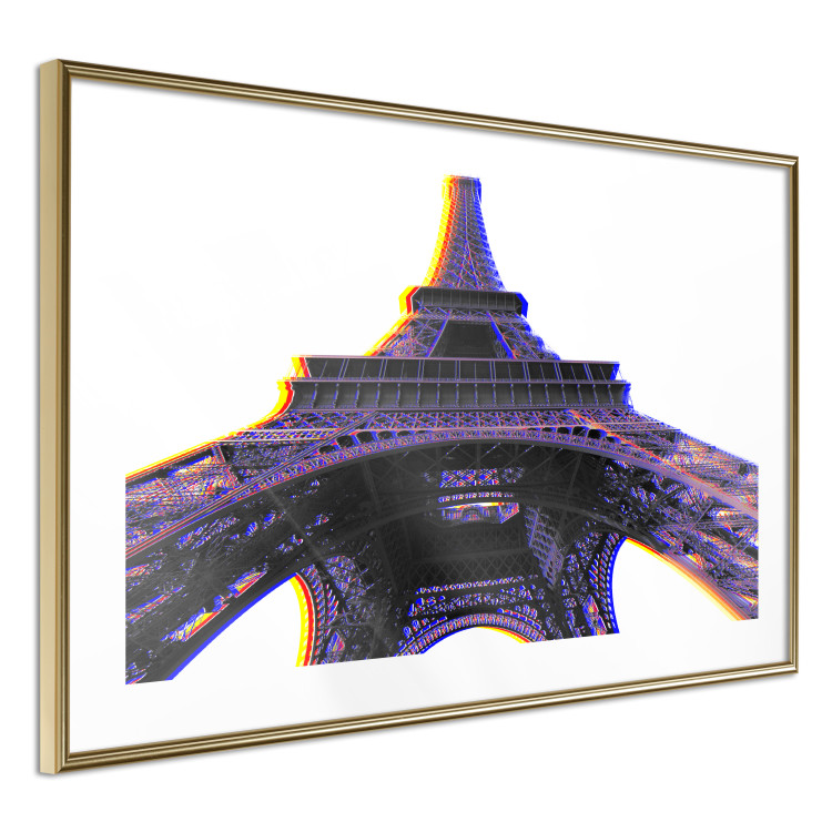 Wall Poster Architectural Hypnosis - purple Eiffel Tower from a frog's perspective 117935 additionalImage 6