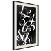Wall Poster Number Calligraphy - black and white retro composition in elegant numbers 119135 additionalThumb 3
