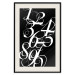 Wall Poster Number Calligraphy - black and white retro composition in elegant numbers 119135 additionalThumb 18