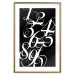 Wall Poster Number Calligraphy - black and white retro composition in elegant numbers 119135 additionalThumb 16