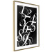 Wall Poster Number Calligraphy - black and white retro composition in elegant numbers 119135 additionalThumb 6