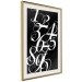 Wall Poster Number Calligraphy - black and white retro composition in elegant numbers 119135 additionalThumb 2