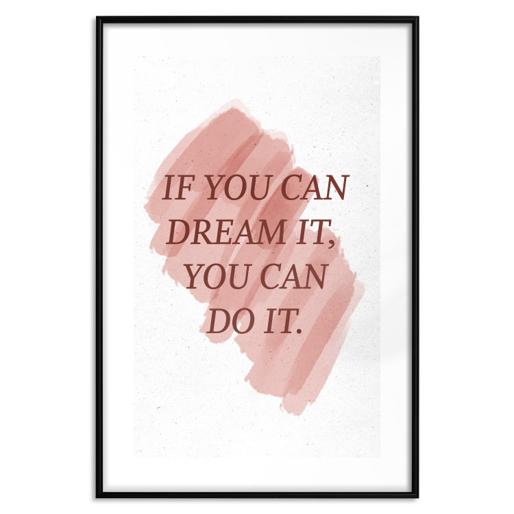 Wall Poster You Can Do It - red English texts on a white background 122935 additionalImage 17