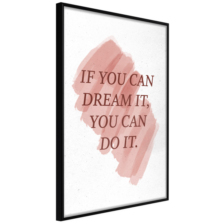 Wall Poster You Can Do It - red English texts on a white background 122935 additionalImage 10