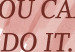 Wall Poster You Can Do It - red English texts on a white background 122935 additionalThumb 8