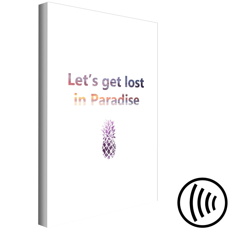 Canvas Print Let's Get Lost in Paradise (1 Part) Vertical 123035 additionalImage 6