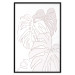 Wall Poster Creamy Monstera - botanical sketches of several monstera leaves on a white background 123135 additionalThumb 18
