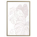 Wall Poster Creamy Monstera - botanical sketches of several monstera leaves on a white background 123135 additionalThumb 20
