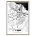 Wall Poster City Map: Gdańsk - black and white map of city in Poland with labels 123835 additionalThumb 20