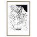Wall Poster City Map: Gdańsk - black and white map of city in Poland with labels 123835 additionalThumb 16