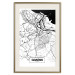 Wall Poster City Map: Gdańsk - black and white map of city in Poland with labels 123835 additionalThumb 19