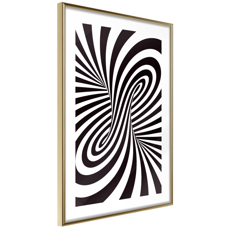 Poster Deep Hypnosis - black and white abstract illusion with hypnotic effect 123935 additionalImage 6