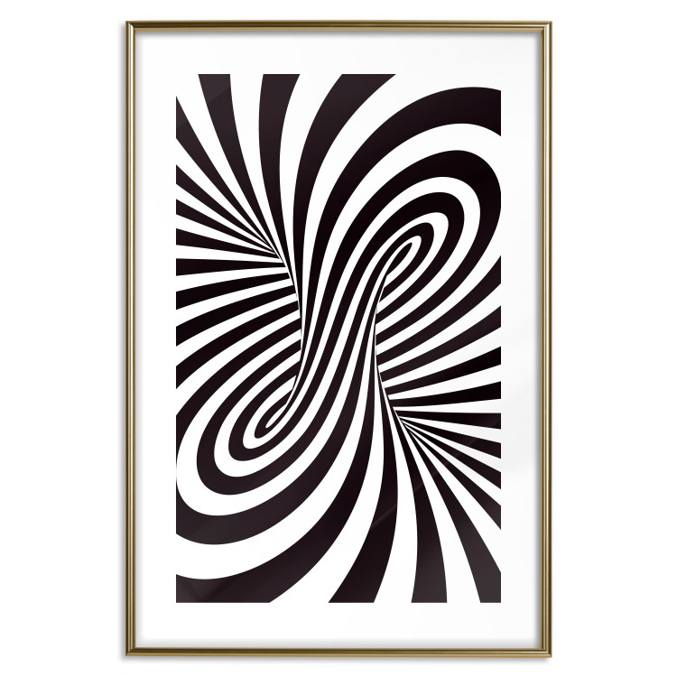 Poster Deep Hypnosis - black and white abstract illusion with hypnotic effect 123935 additionalImage 14