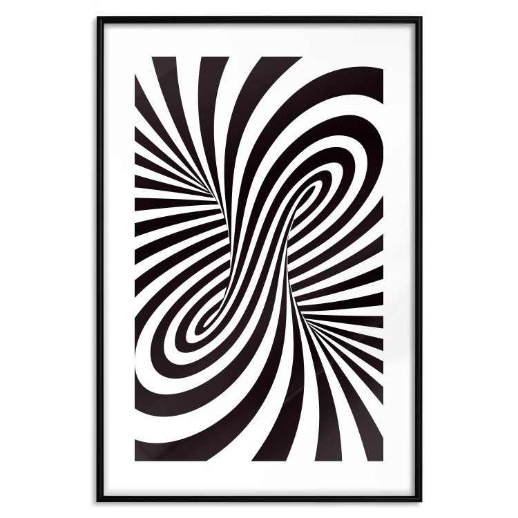 Poster Deep Hypnosis - black and white abstract illusion with hypnotic effect 123935 additionalImage 15