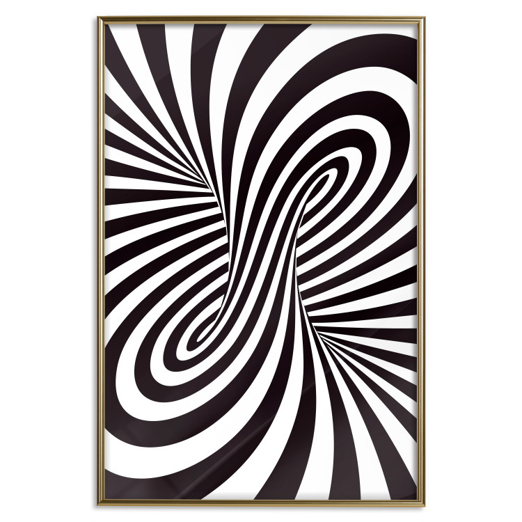 Poster Deep Hypnosis - black and white abstract illusion with hypnotic effect 123935 additionalImage 16