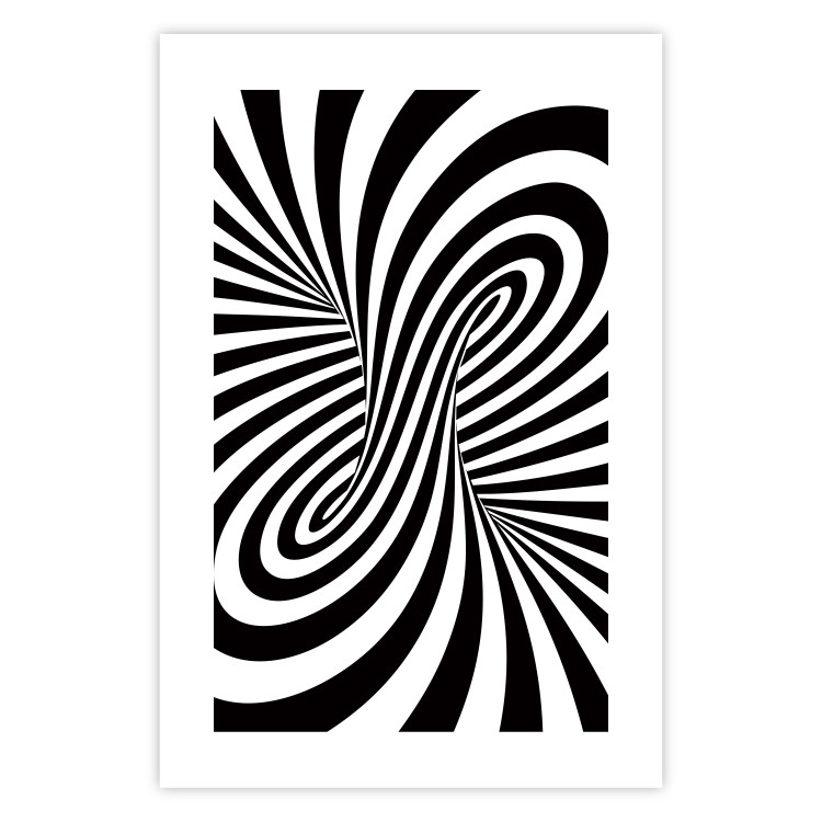 Poster Deep Hypnosis - black and white abstract illusion with hypnotic effect 123935 additionalImage 19