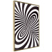 Poster Deep Hypnosis - black and white abstract illusion with hypnotic effect 123935 additionalThumb 12
