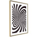 Poster Deep Hypnosis - black and white abstract illusion with hypnotic effect 123935 additionalThumb 6