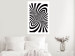 Poster Deep Hypnosis - black and white abstract illusion with hypnotic effect 123935 additionalThumb 2