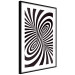Poster Deep Hypnosis - black and white abstract illusion with hypnotic effect 123935 additionalThumb 11