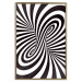 Poster Deep Hypnosis - black and white abstract illusion with hypnotic effect 123935 additionalThumb 16