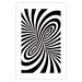 Poster Deep Hypnosis - black and white abstract illusion with hypnotic effect 123935 additionalThumb 19