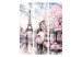 Room Divider Autumn Sky (3-piece) - couple strolling among blooming trees 124235 additionalThumb 3