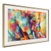 Wall Poster Colorful Giant - multicolored elephant composition in a watercolor motif 127035 additionalThumb 3