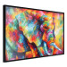 Wall Poster Colorful Giant - multicolored elephant composition in a watercolor motif 127035 additionalThumb 11