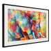 Wall Poster Colorful Giant - multicolored elephant composition in a watercolor motif 127035 additionalThumb 2