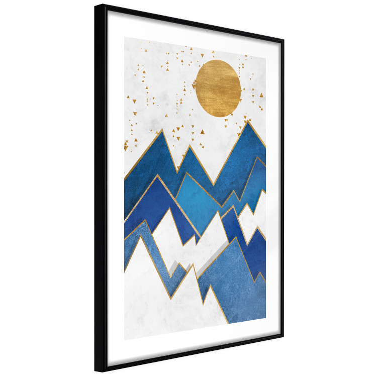 Wall Poster Snowy Peaks - geometric abstraction with winter mountain landscape 129435 additionalImage 8