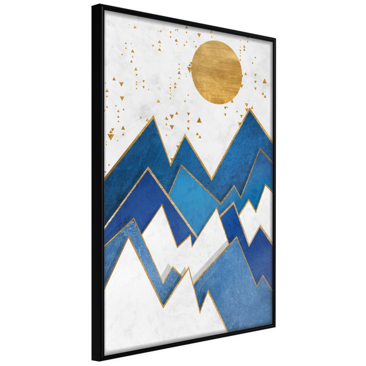 Wall Poster Snowy Peaks - geometric abstraction with winter mountain landscape 129435 additionalImage 11