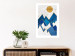 Wall Poster Snowy Peaks - geometric abstraction with winter mountain landscape 129435 additionalThumb 5