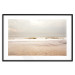 Poster Sea After the Storm - beach and sea landscape with waves against a gray sky 129835 additionalThumb 17